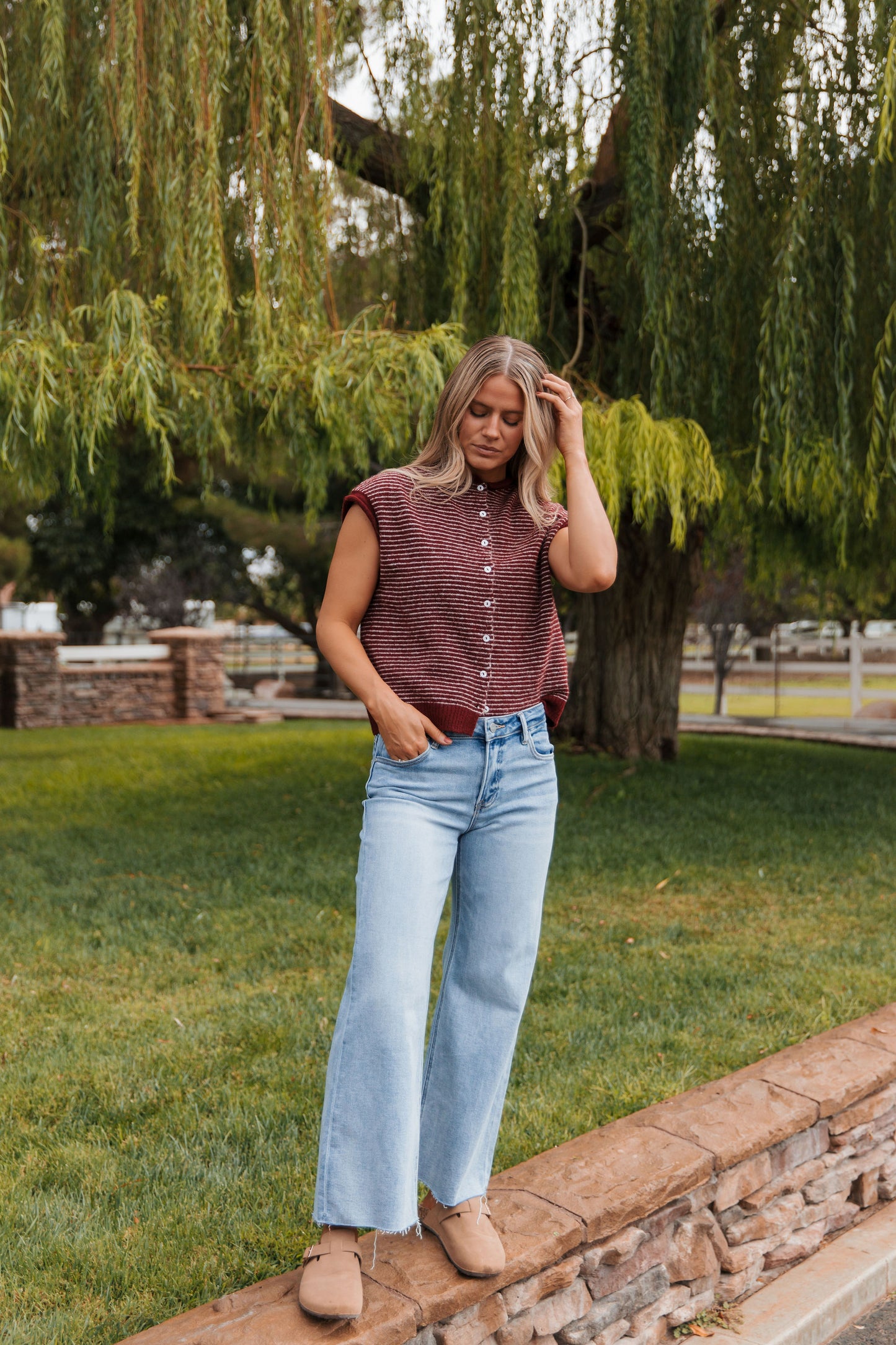 THE MEGAN MIDRISE RAW HEM JEANS