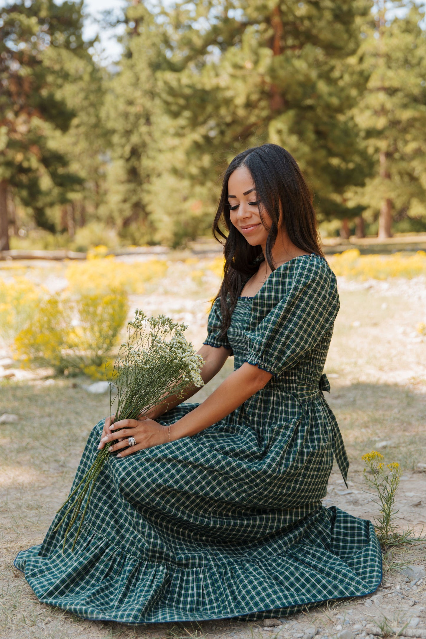 THE DARCI MARIE DRESS IN HUNTER BY PINK DESERT