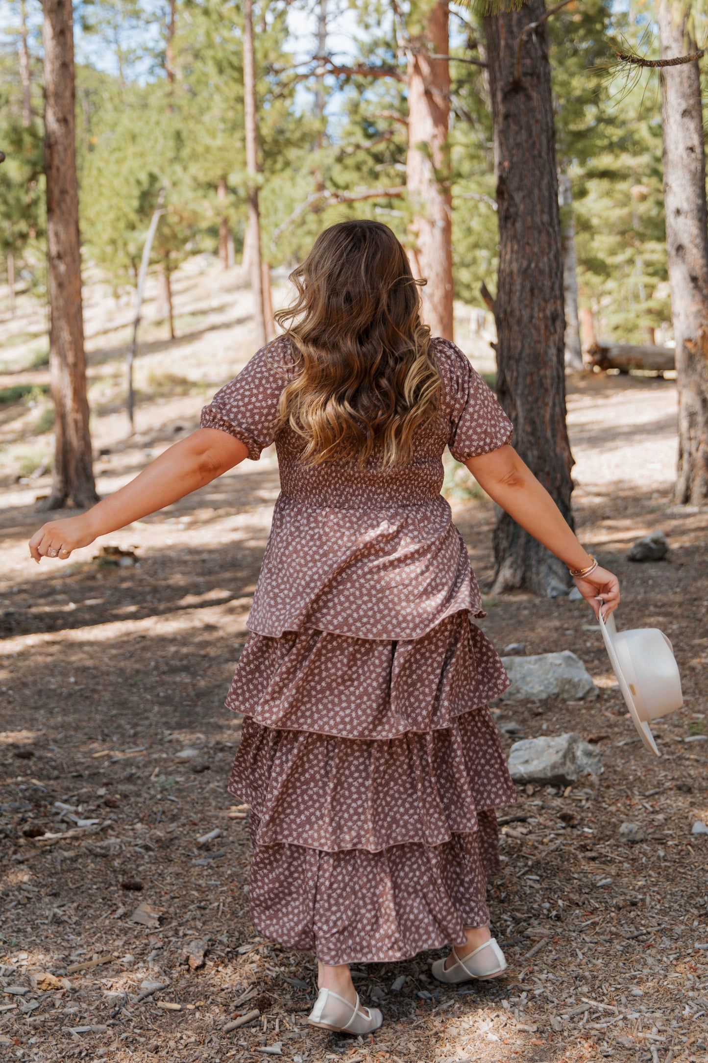 TEA PARTY DRESS IN MOCHA MOUSSE BY PINK DESERT