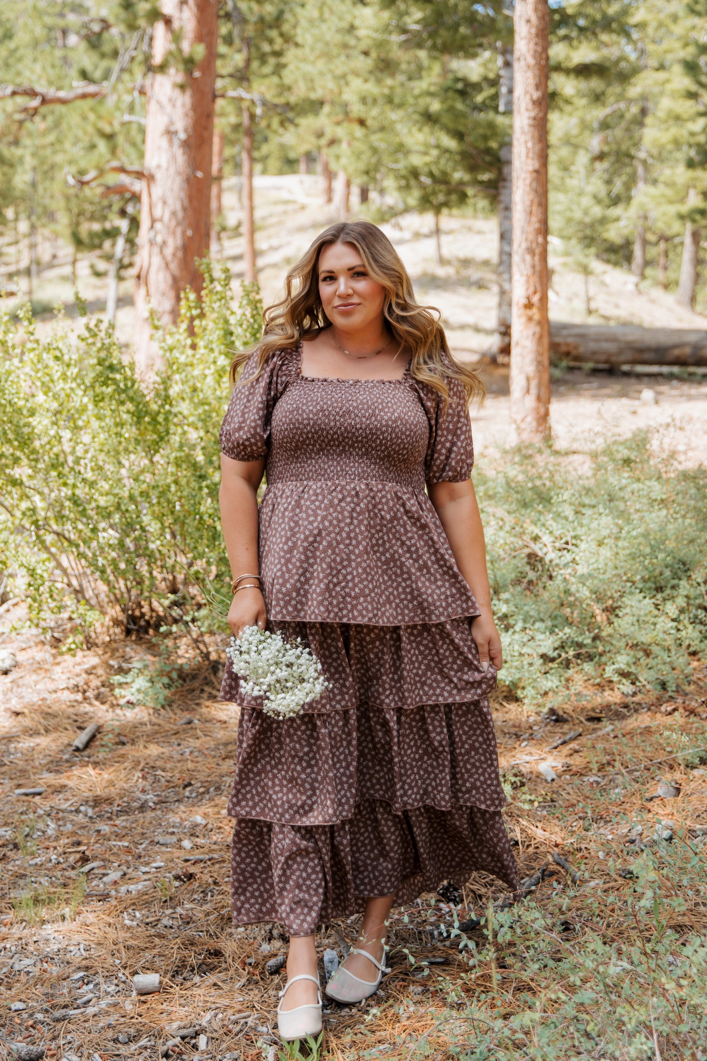 TEA PARTY DRESS IN MOCHA MOUSSE BY PINK DESERT