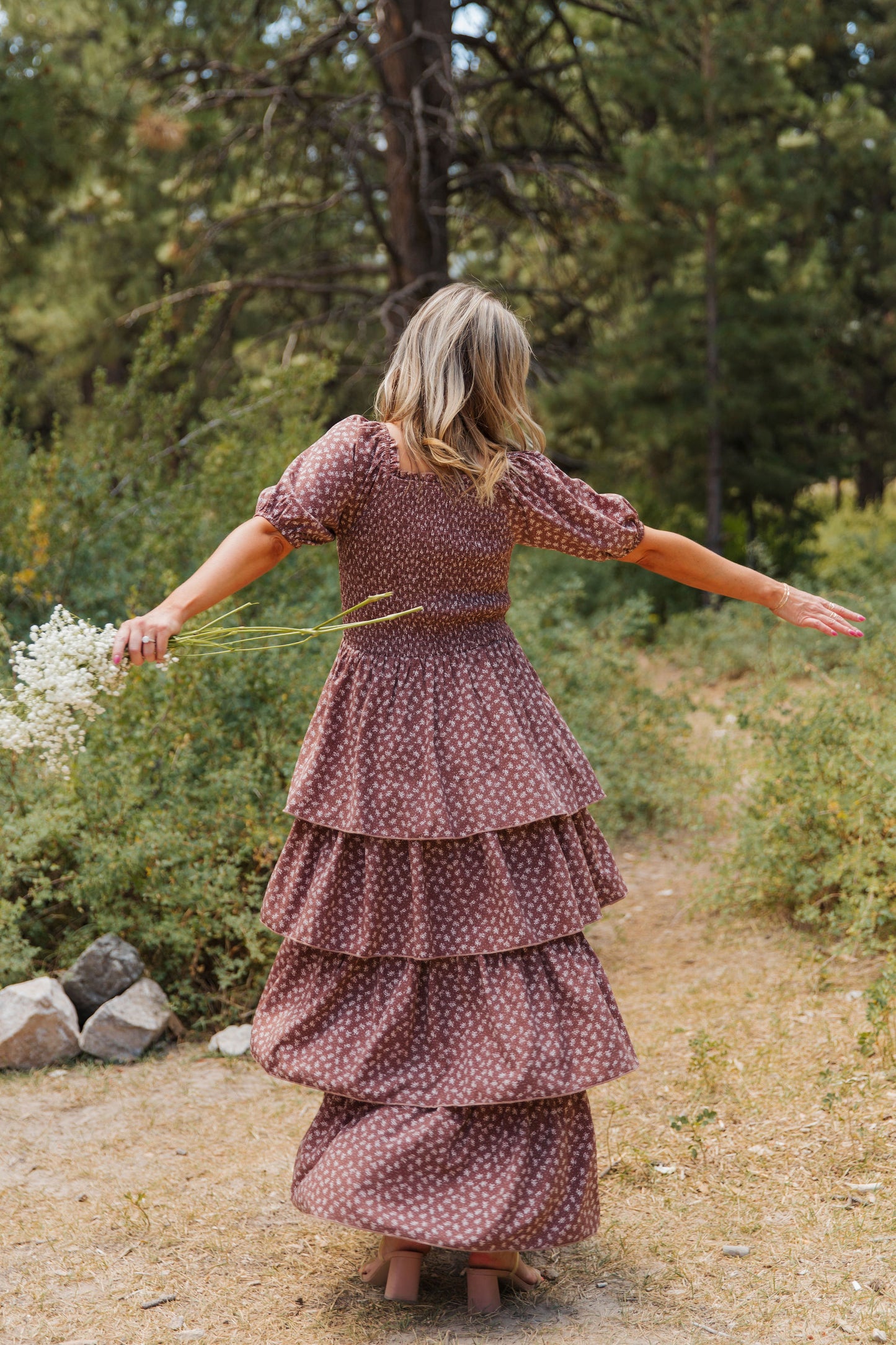 TEA PARTY DRESS IN MOCHA MOUSSE BY PINK DESERT