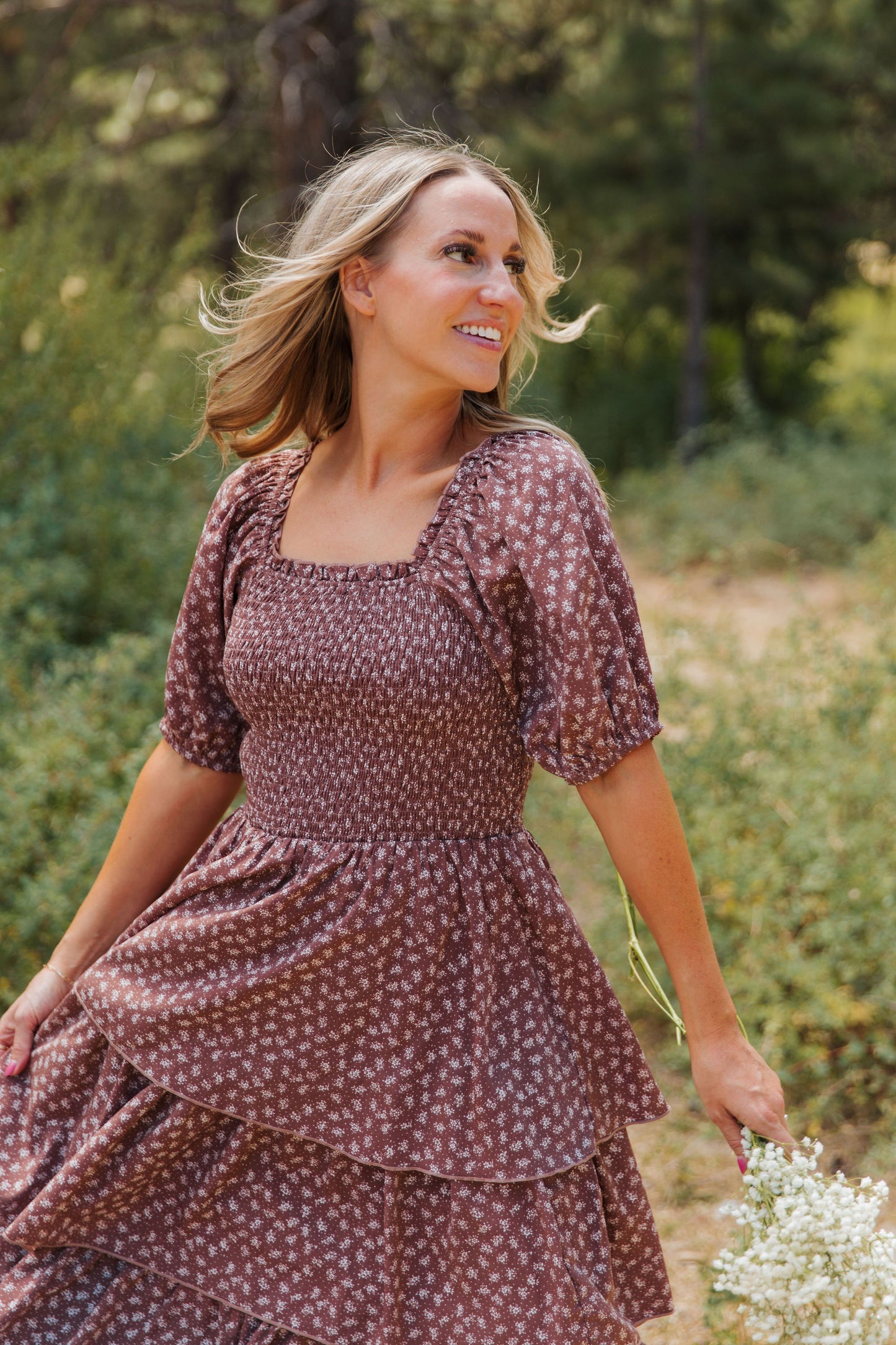TEA PARTY DRESS IN MOCHA MOUSSE BY PINK DESERT