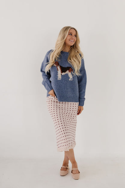 THE HARLEY HOUND SWEATER IN BLUE