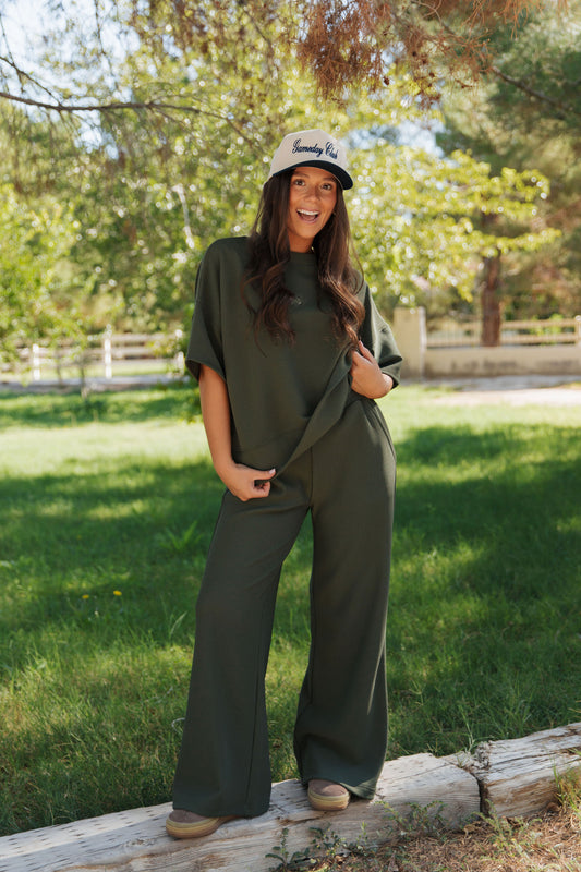 THE CADEN LOUNGE SET IN GREEN