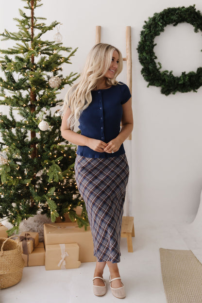 FREE PEOPLE MOST WANTED CARDI IN NAVY