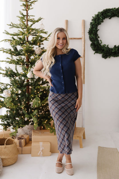 FREE PEOPLE MOST WANTED CARDI IN NAVY