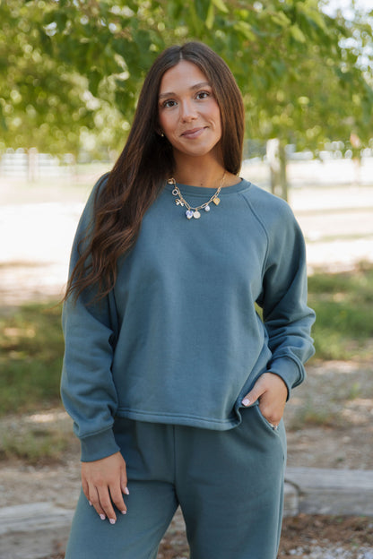 THE ANGELA COMFY SET IN JADE GREEN