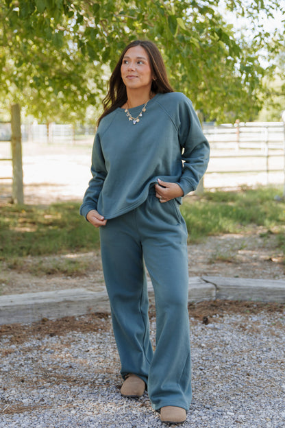 THE ANGELA COMFY SET IN JADE GREEN