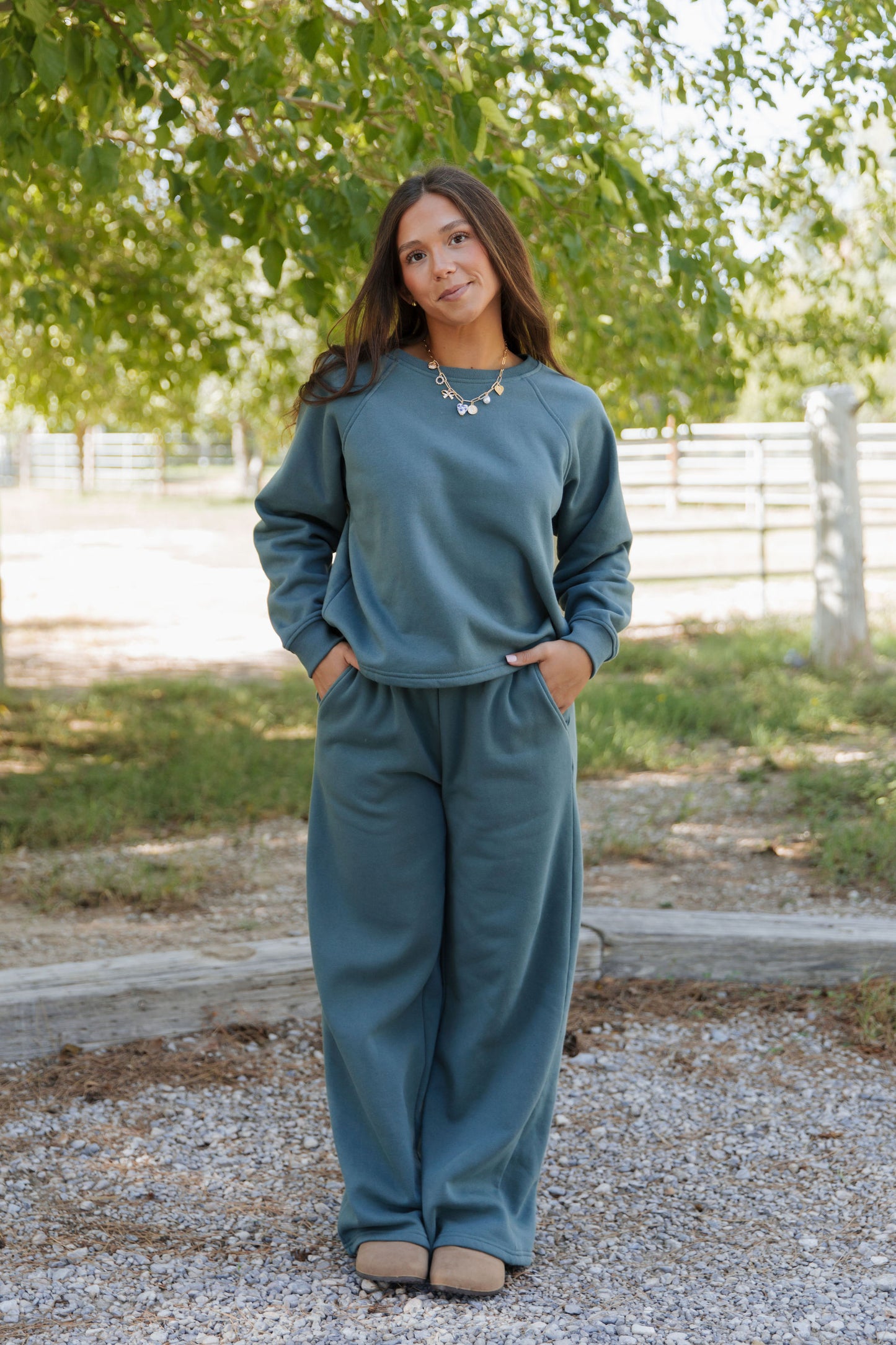 THE ANGELA COMFY SET IN JADE GREEN