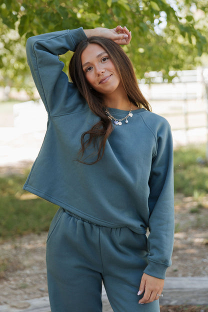 THE ANGELA COMFY SET IN JADE GREEN