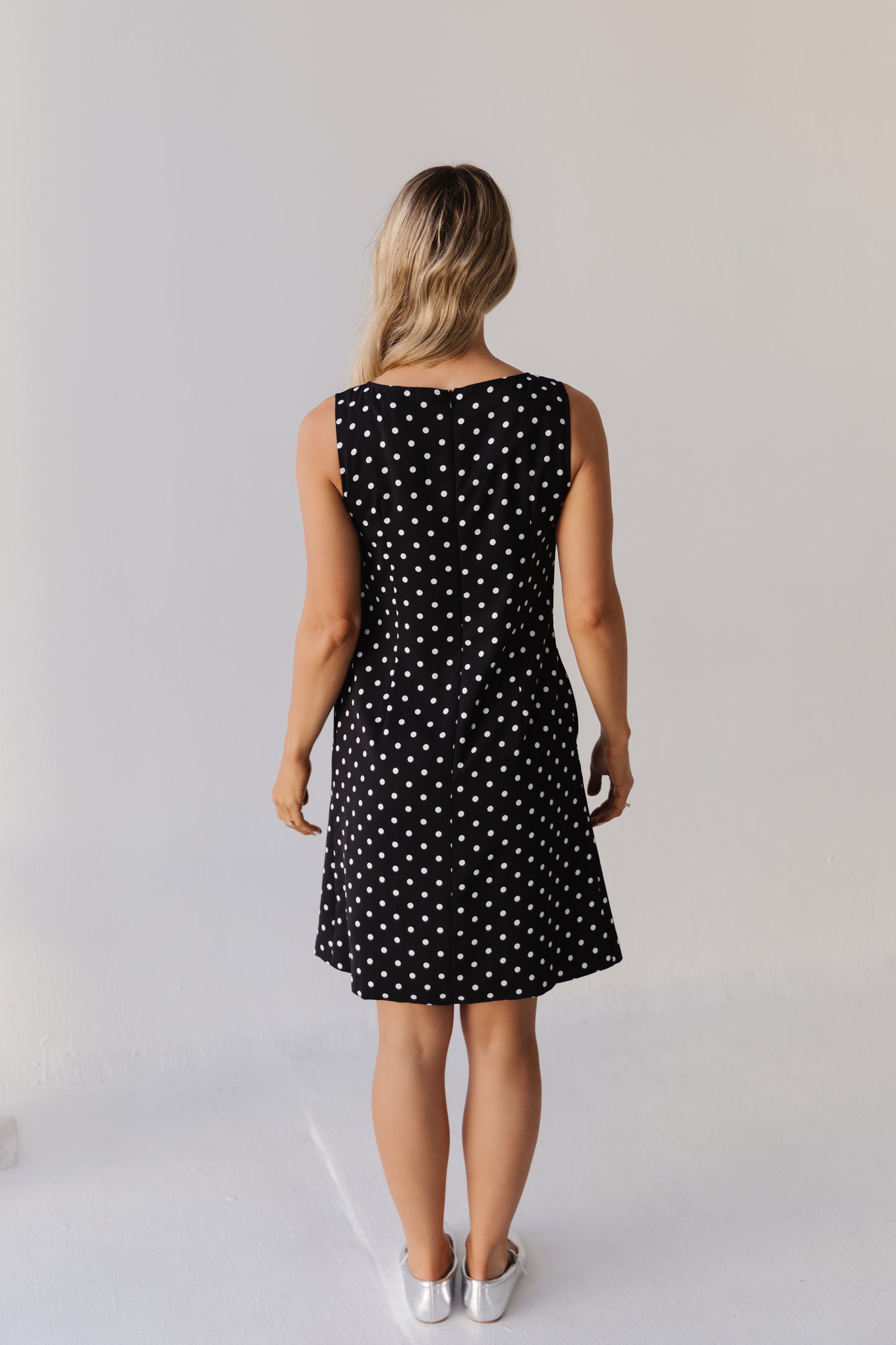 THE CHARLOTTE POLKA DOT DRESS IN BLACK