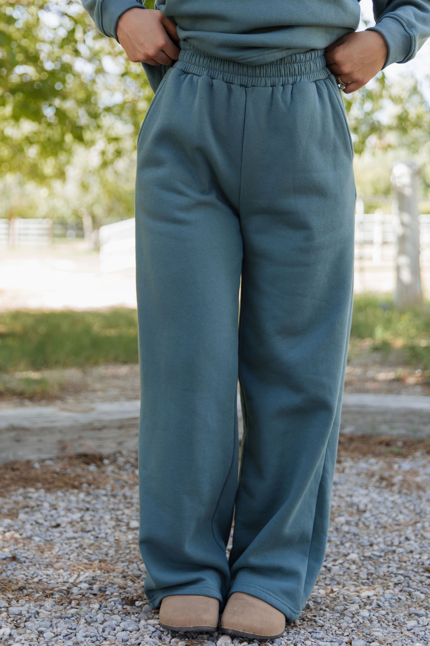 THE ANGELA COMFY SET IN JADE GREEN