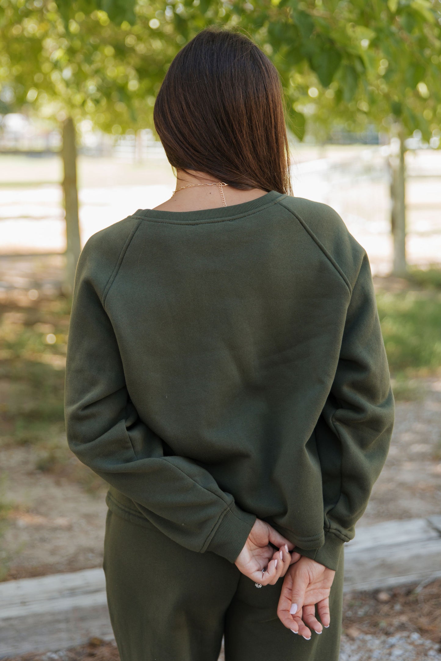 THE ANGELA COMFY SET IN OLIVE GREEN