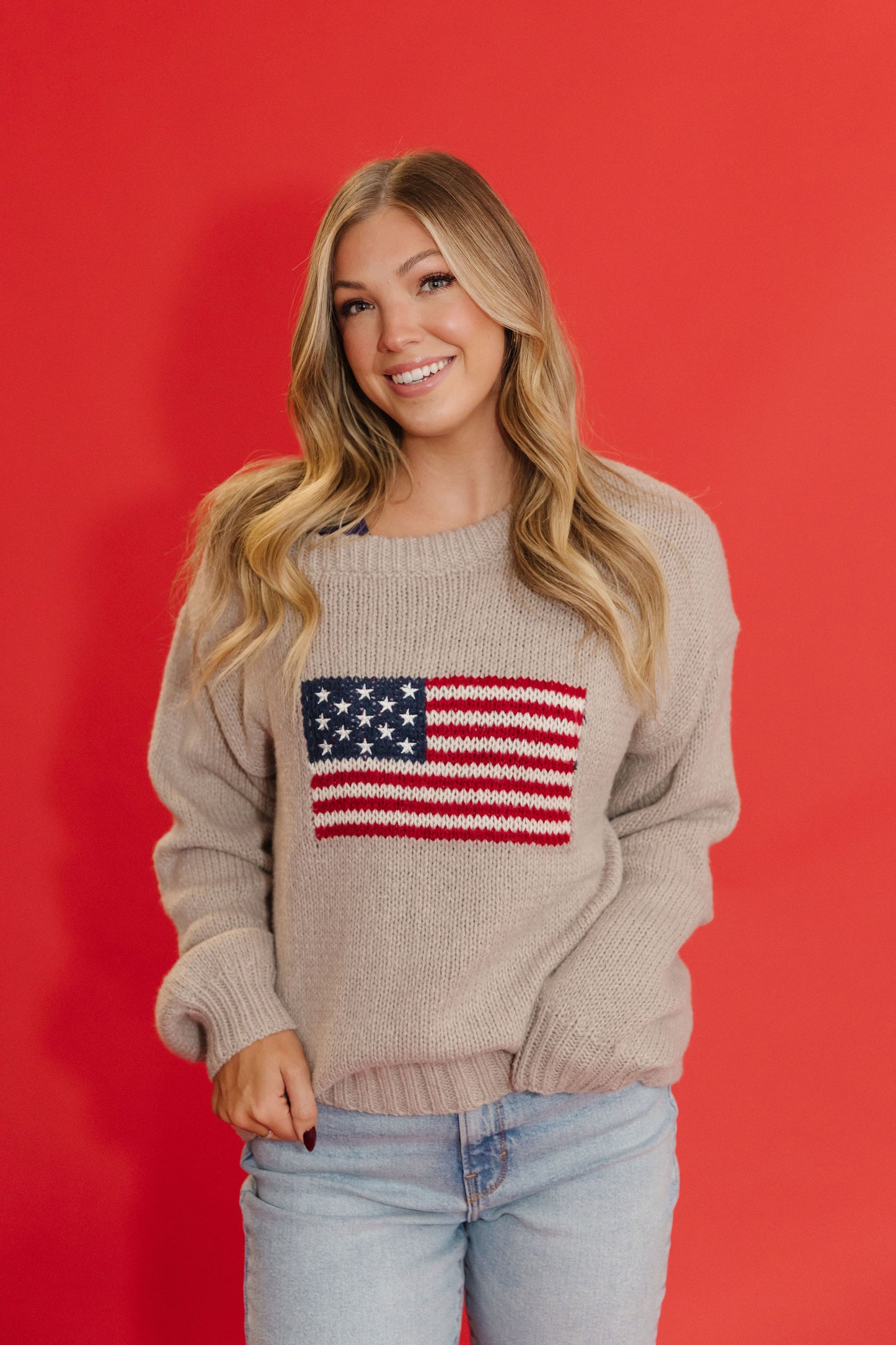 THE ALL AMERICAN OFF THE SHOULDER SWEATER IN OATMEAL