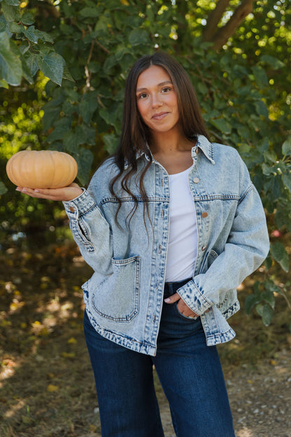 THE SELAH VINTAGE DENIM JACKET