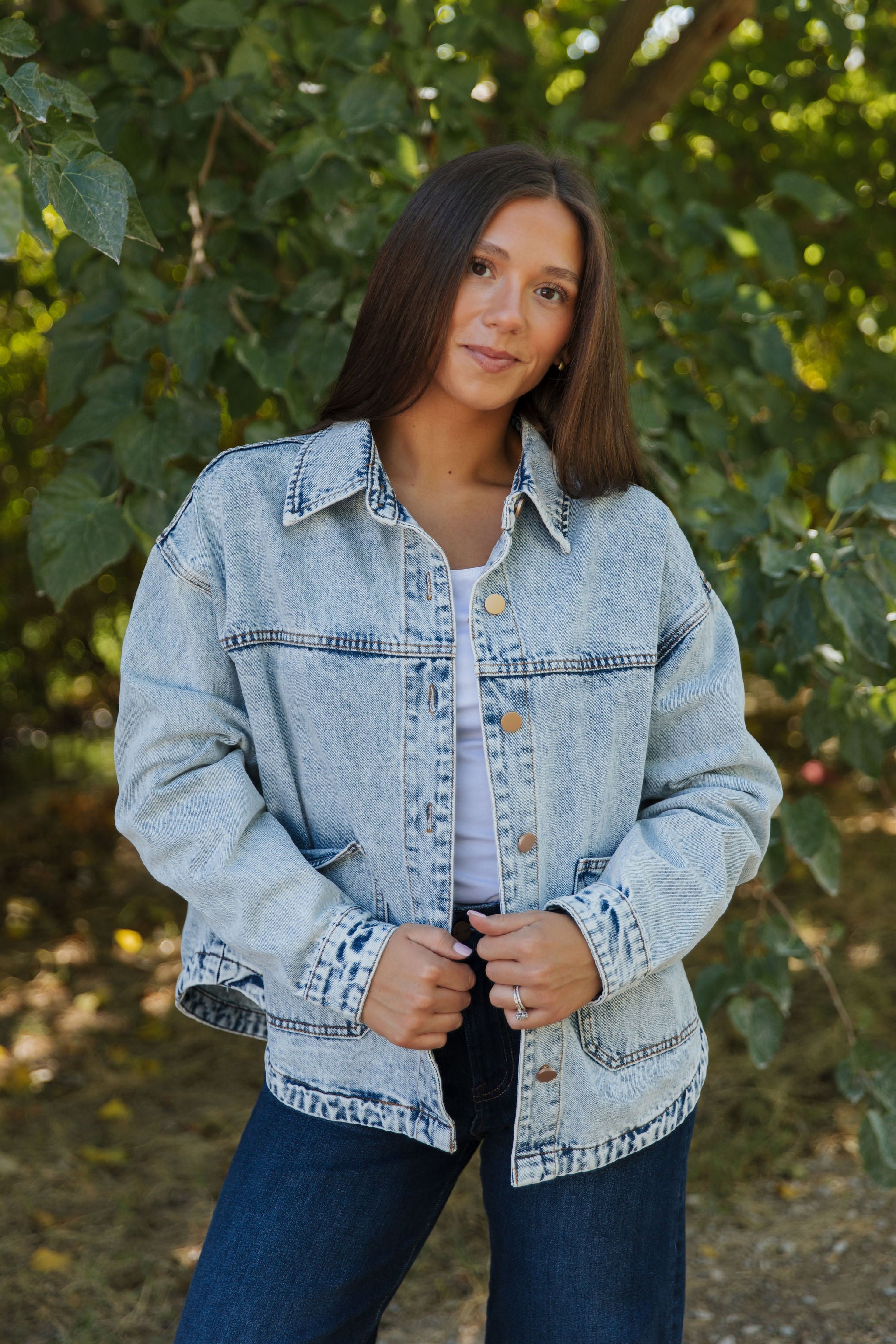 THE SELAH VINTAGE DENIM JACKET – Pink Desert