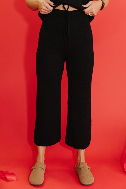 THE CAMDEN COZY KNIT SET IN BLACK