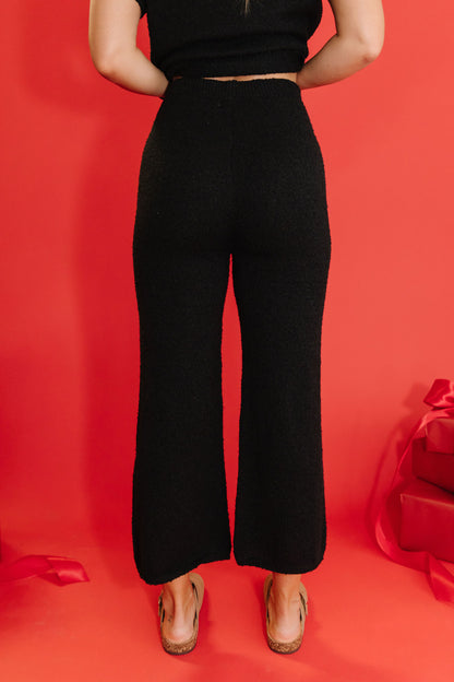 THE CAMDEN COZY KNIT SET IN BLACK