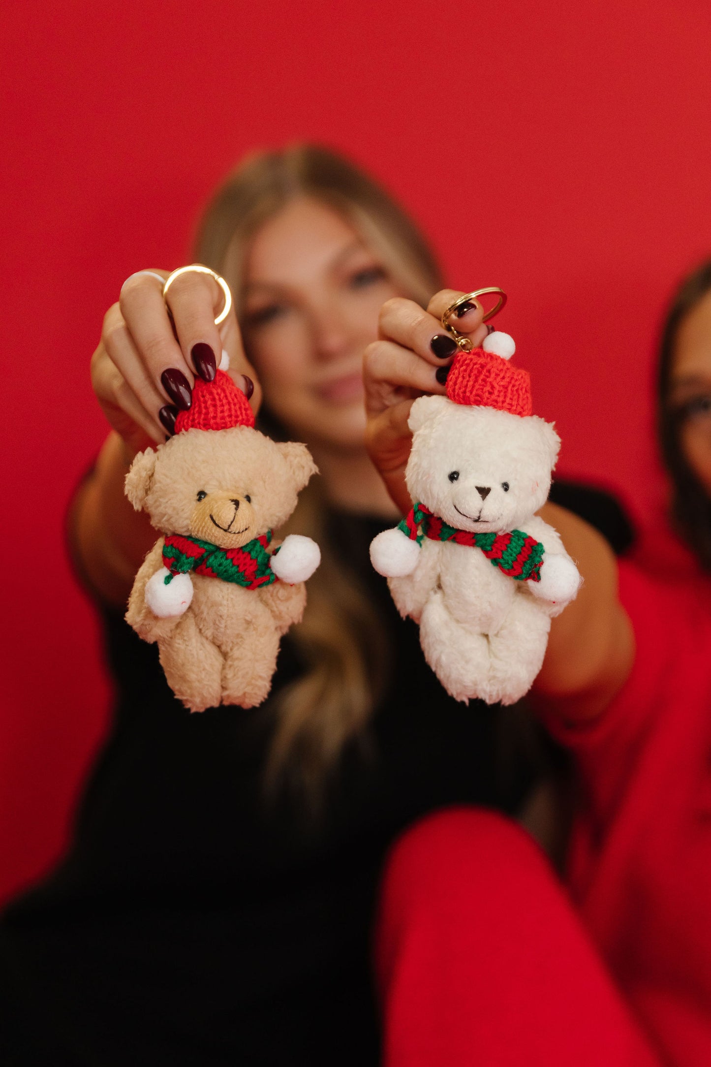 THE CHRISTMAS TEDDY BEAR KEYCHAIN