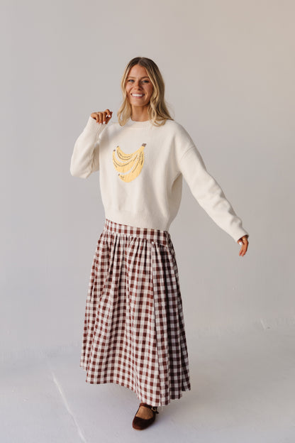 THE BUNCH OF BANANAS SWEATER IN CREAM