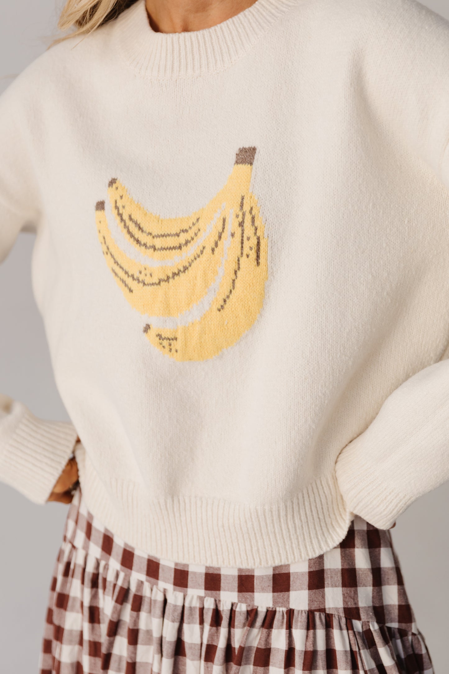 THE BUNCH OF BANANAS SWEATER IN CREAM
