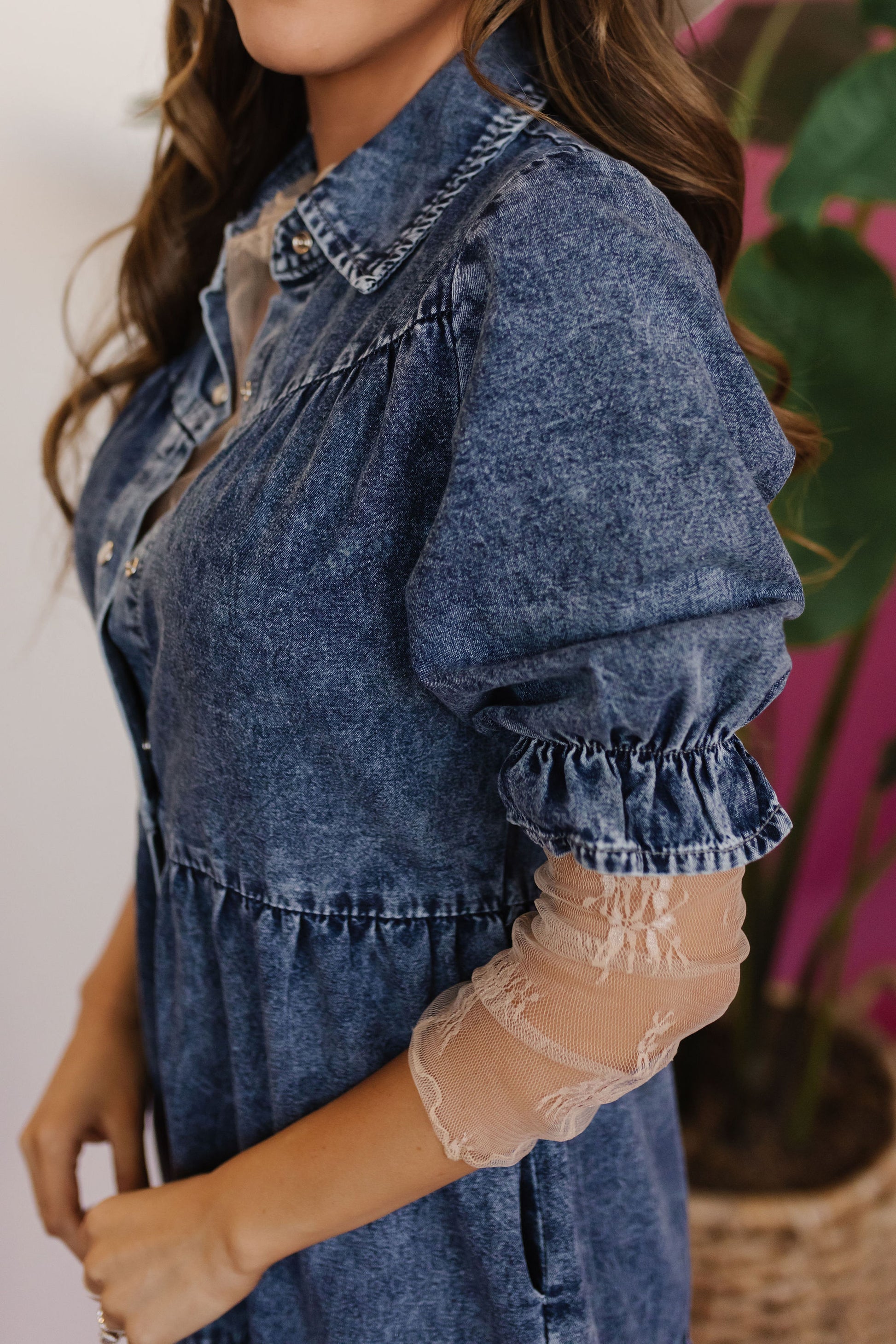 THE TEXAS DENIM DRESS BY PINK DESERT Pink Desert THE TEXAS DENIM DRESS BY PINK DESERT Pink Desert
