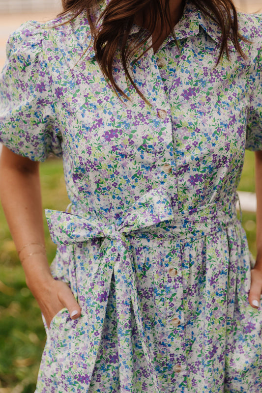 THE EDELWEISS DRESS IN LAVENDER BLOOM BY PINK DESERT