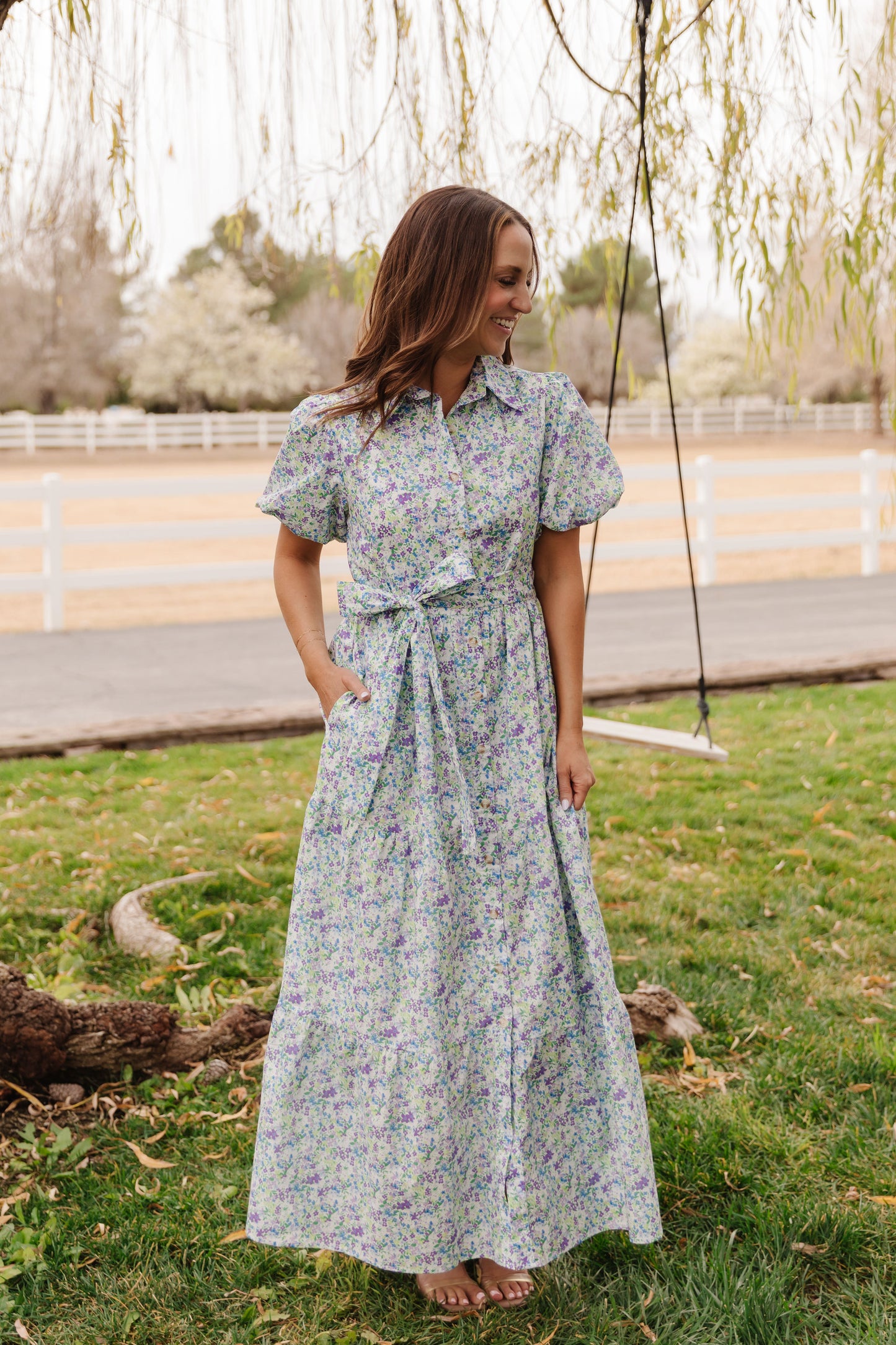 THE EDELWEISS DRESS IN LAVENDER BLOOM BY PINK DESERT