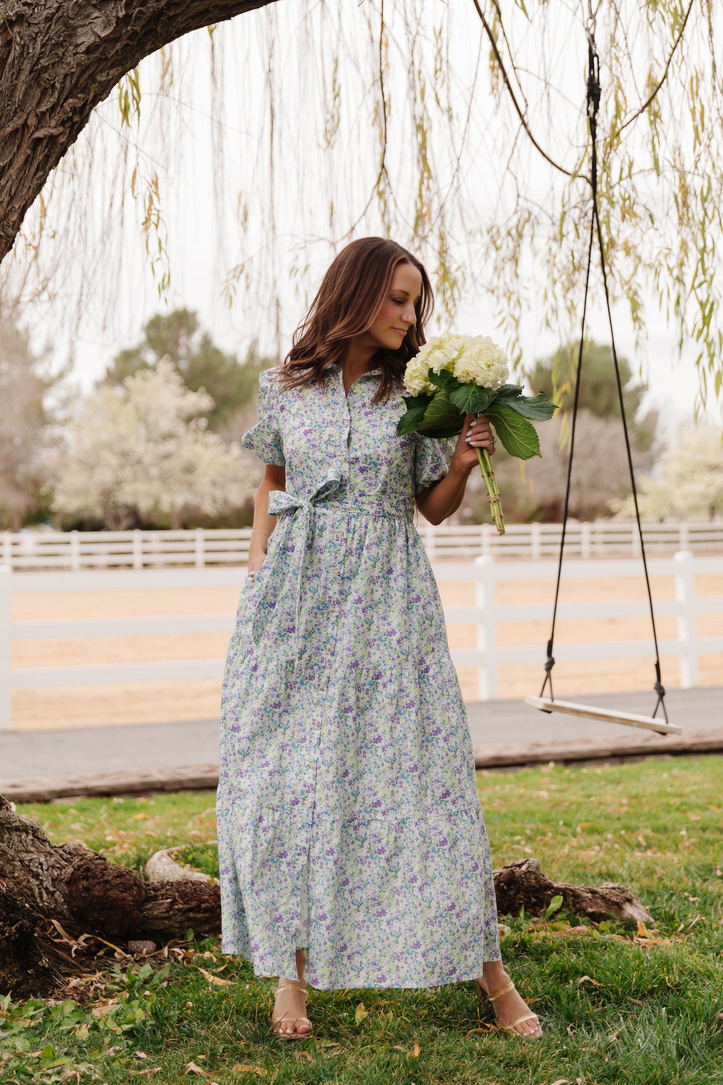 THE EDELWEISS DRESS IN LAVENDER BLOOM BY PINK DESERT