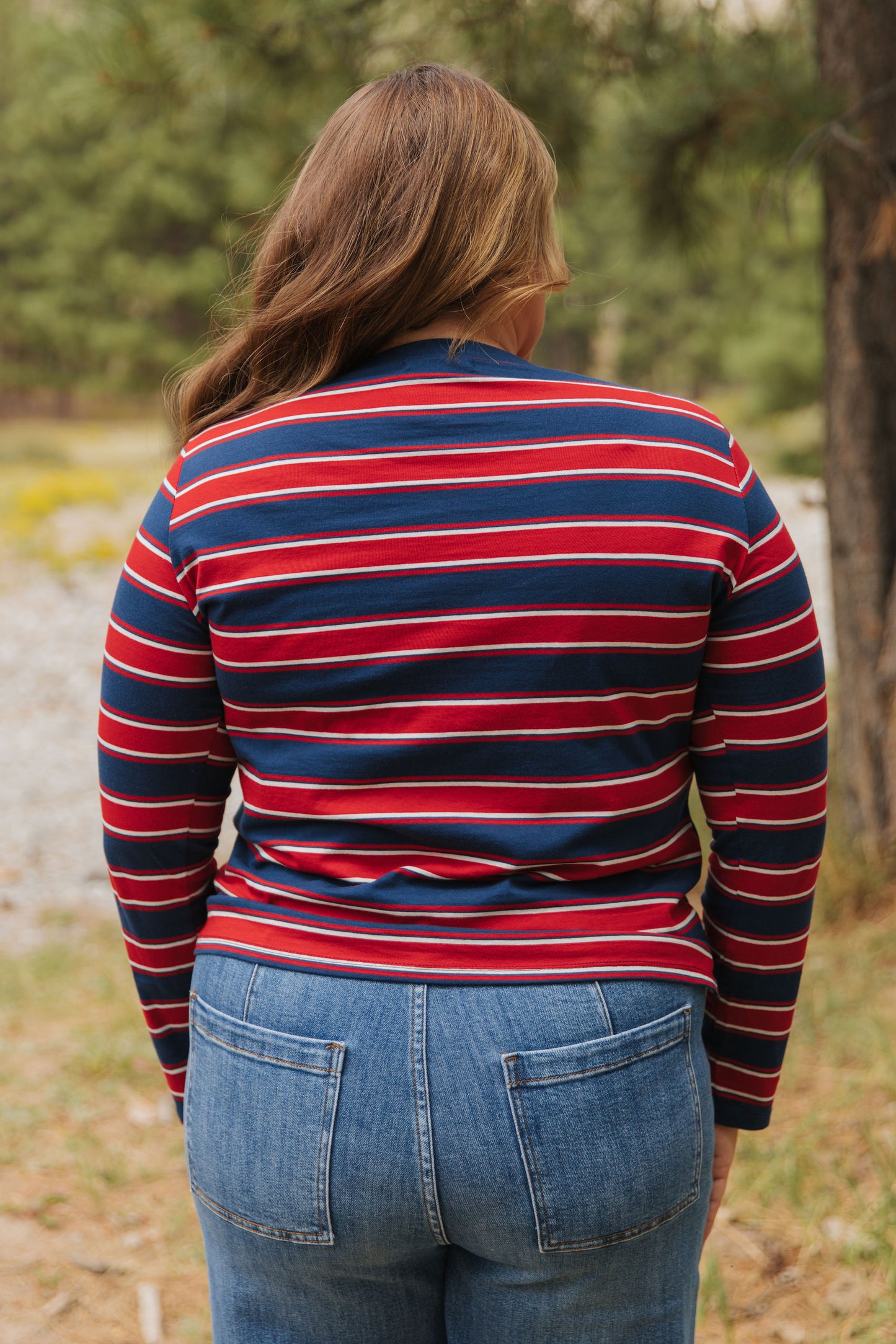 THE CORDELIA STRIPED LONG SLEEVE IN NAVY