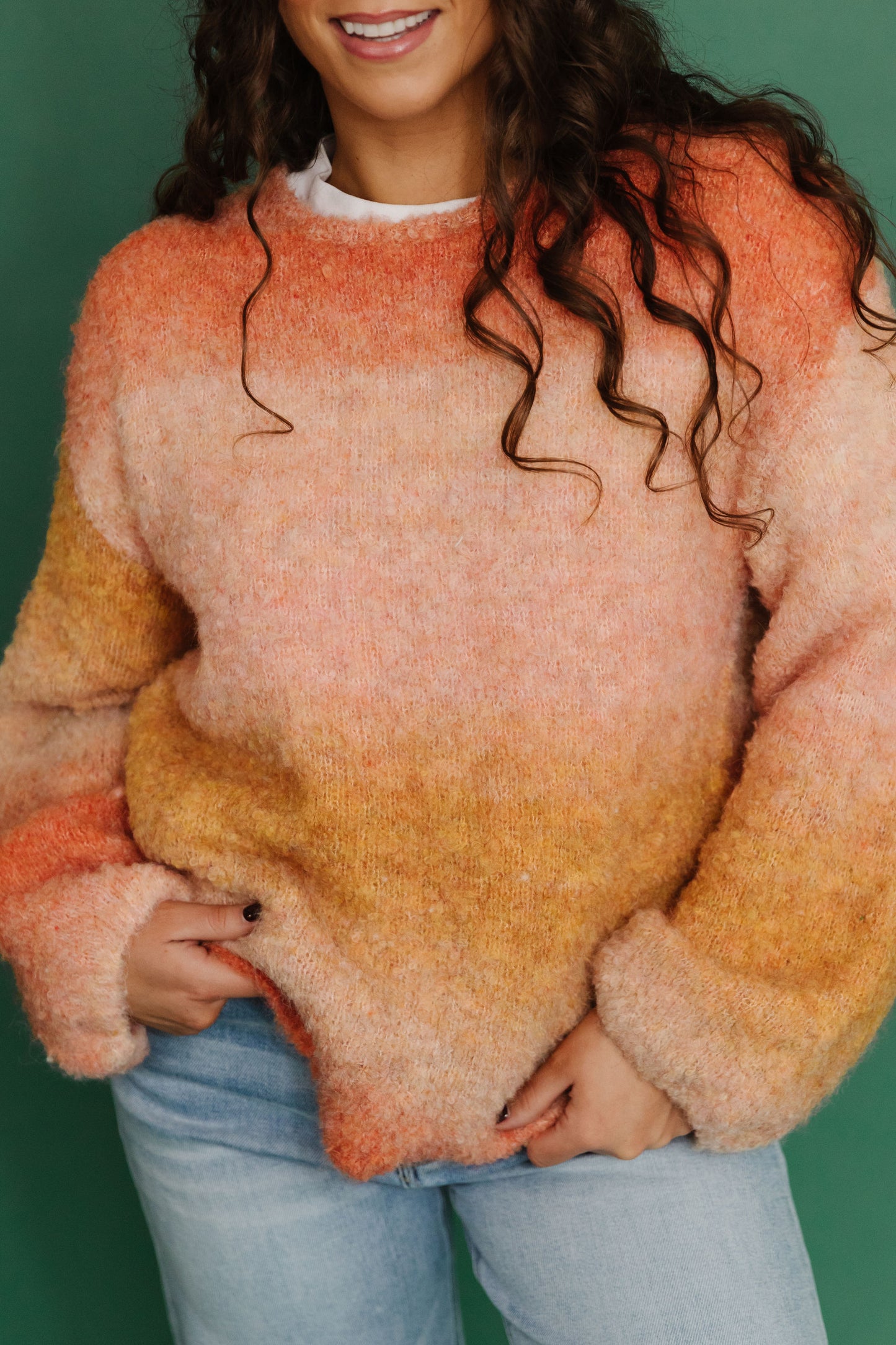 THE CALISTA SWEATER IN SUNSET