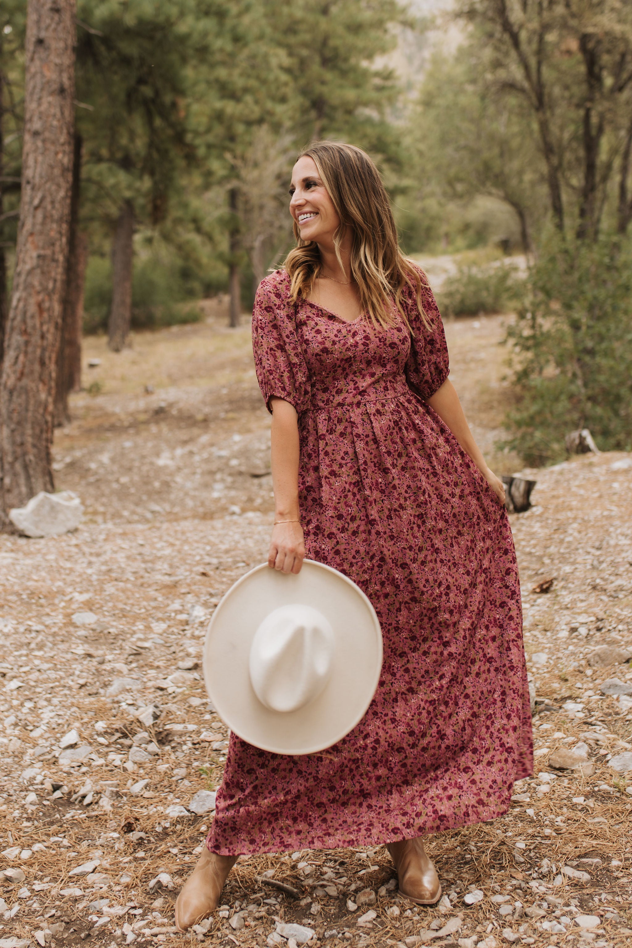 Burgundy pink dress sale