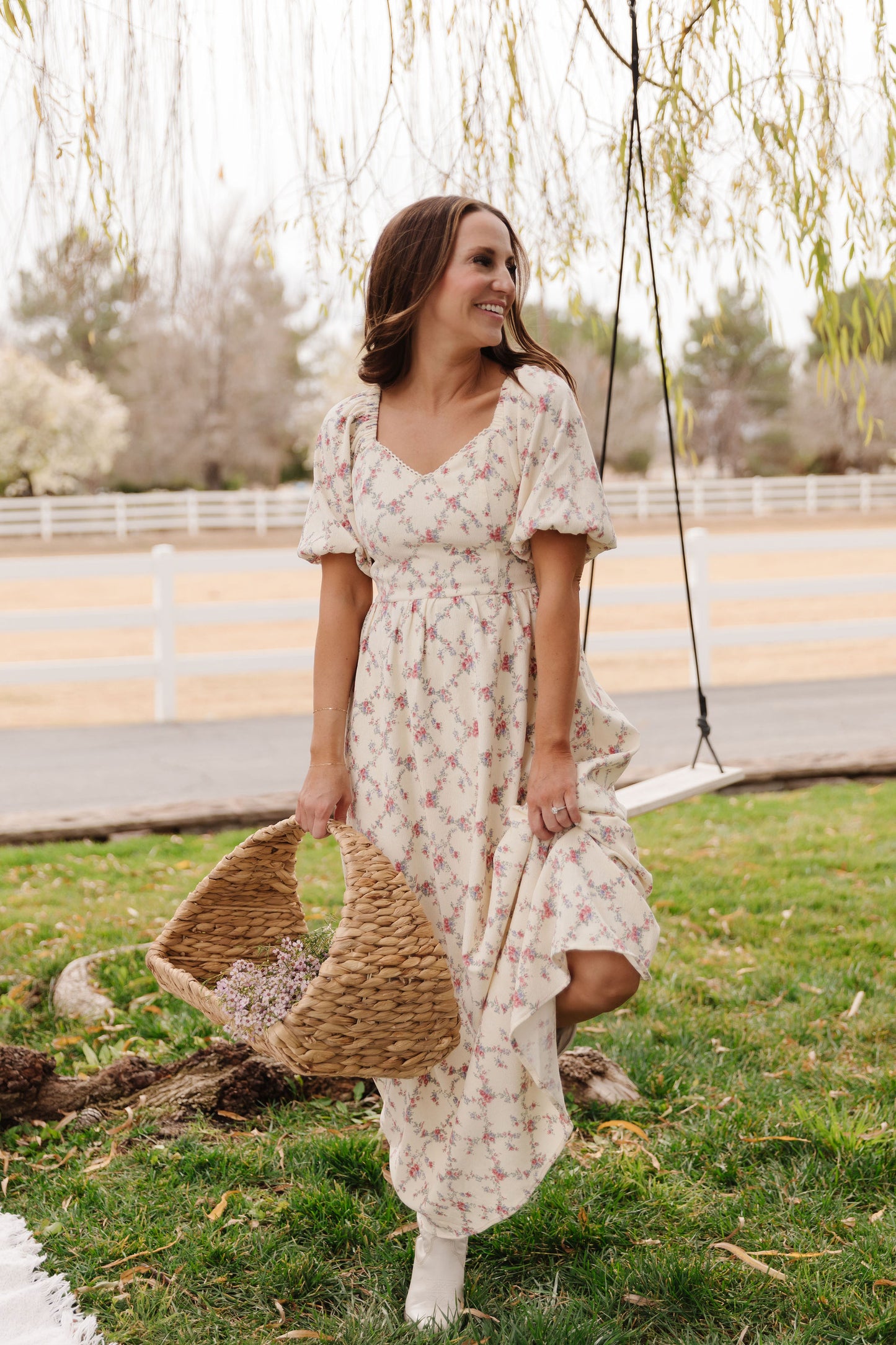 THE EMMY LOU DRESS IN BLUSHING MEADOW BY PINK DESERT