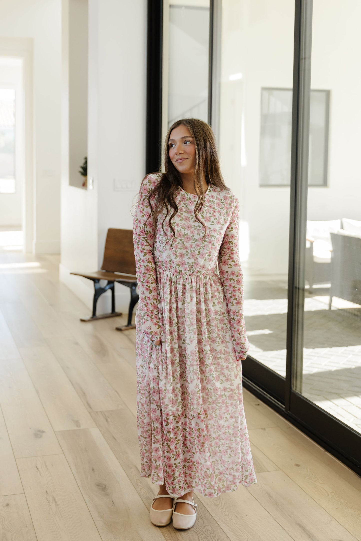 THE BEATRICE FLORAL MAXI DRESS IN PINK