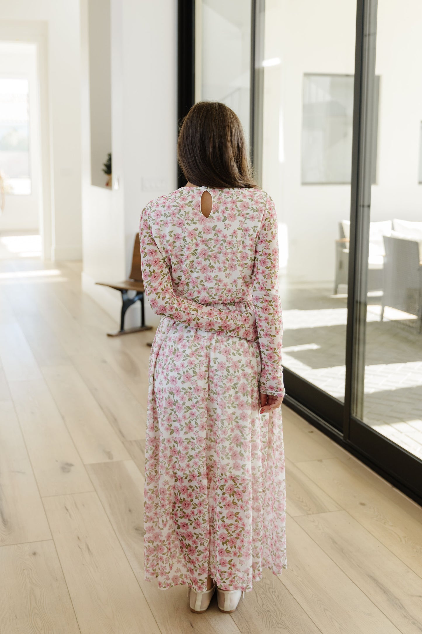 THE BEATRICE FLORAL MAXI DRESS IN PINK