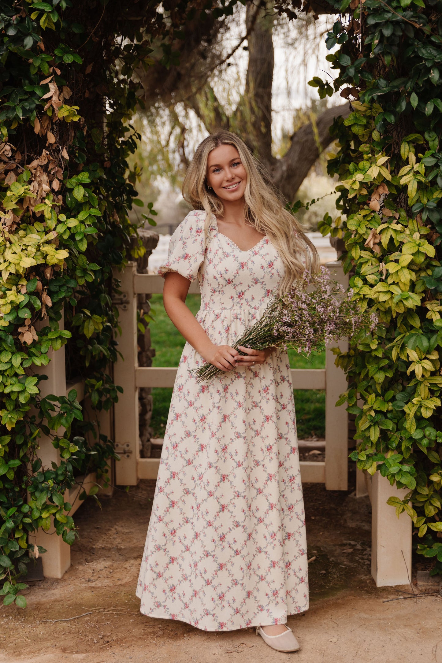 THE EMMY LOU DRESS IN BLUSHING MEADOW BY PINK DESERT