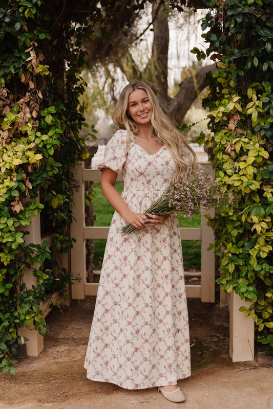 THE EMMY LOU DRESS IN BLUSHING MEADOW BY PINK DESERT