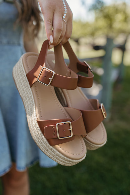 THE KAYLEE SANDALS IN BROWN