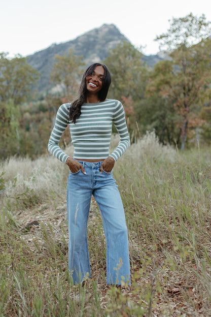 THE MEGAN MIDRISE RAW HEM JEANS