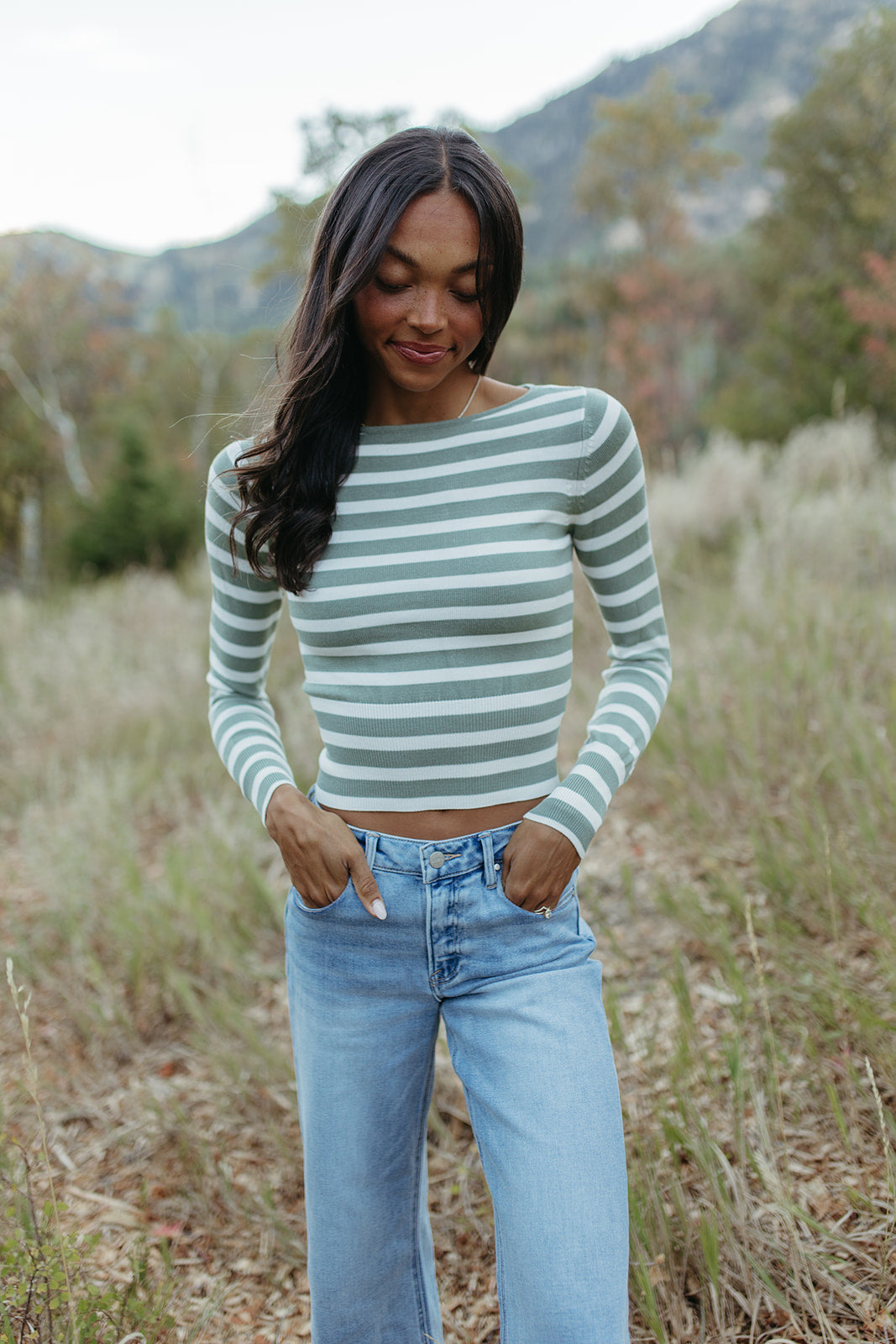 THE MEGAN MIDRISE RAW HEM JEANS