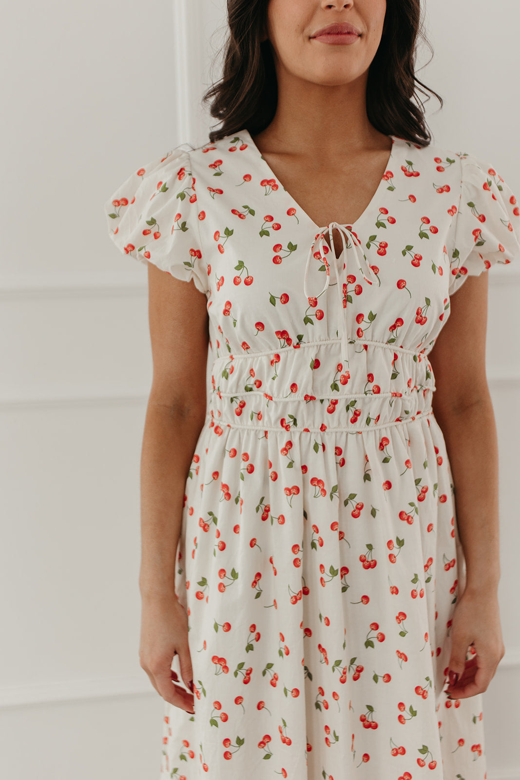 THE SUMMER BERRY MIDI DRESS IN CHERRY