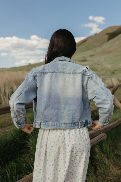 THE DAYANA BOW JEAN JACKET