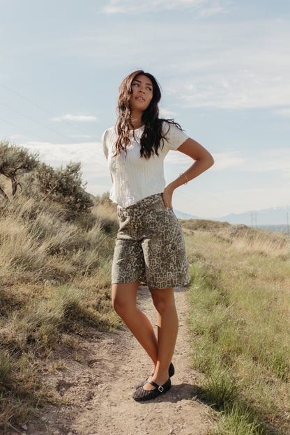 THE KAILEY TIE-FRONT KNIT TOP IN WHITE