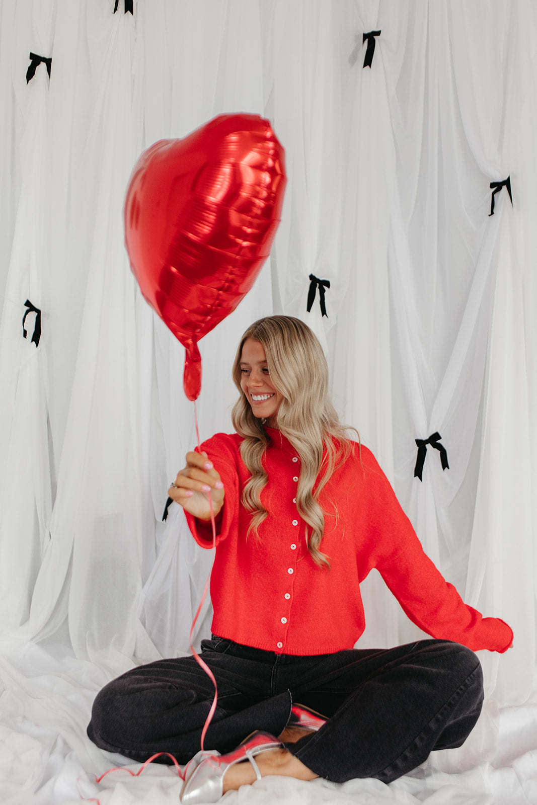 THE CAMPBELL CARDIGAN IN RED