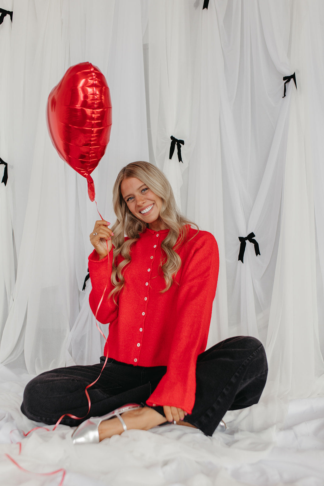 THE CAMPBELL CARDIGAN IN RED