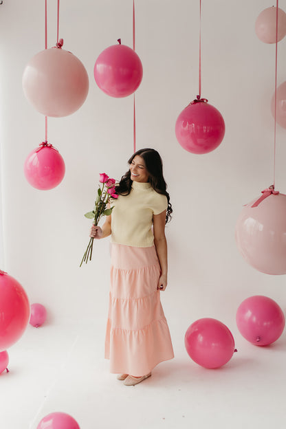 THE DELLA GINGHAM SKIRT IN PINK LEMONADE