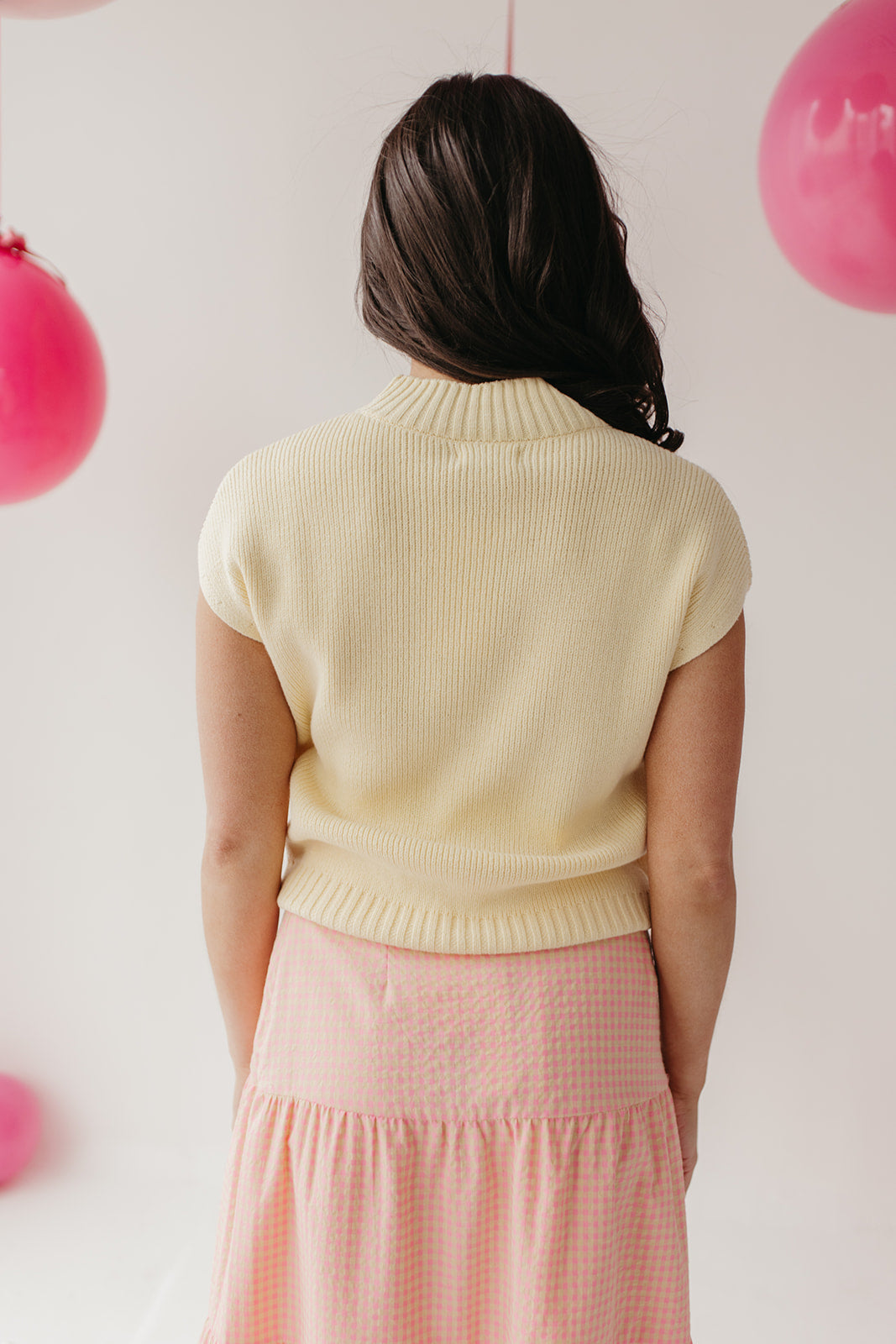 THE EMMA MOCK NECK SWEATER IN YELLOW