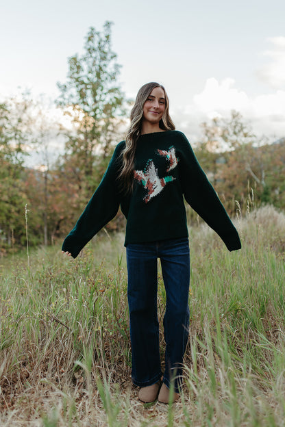 THE MALLARD DUCK SWEATER IN GREEN