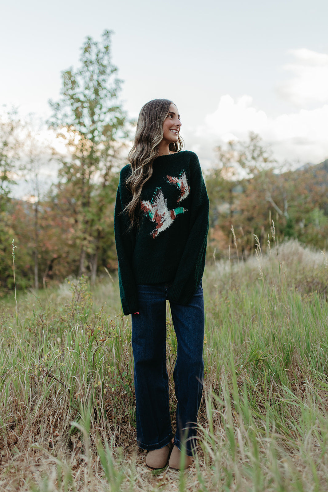 THE MALLARD DUCK SWEATER IN GREEN