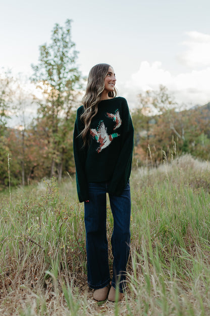 THE MALLARD DUCK SWEATER IN GREEN